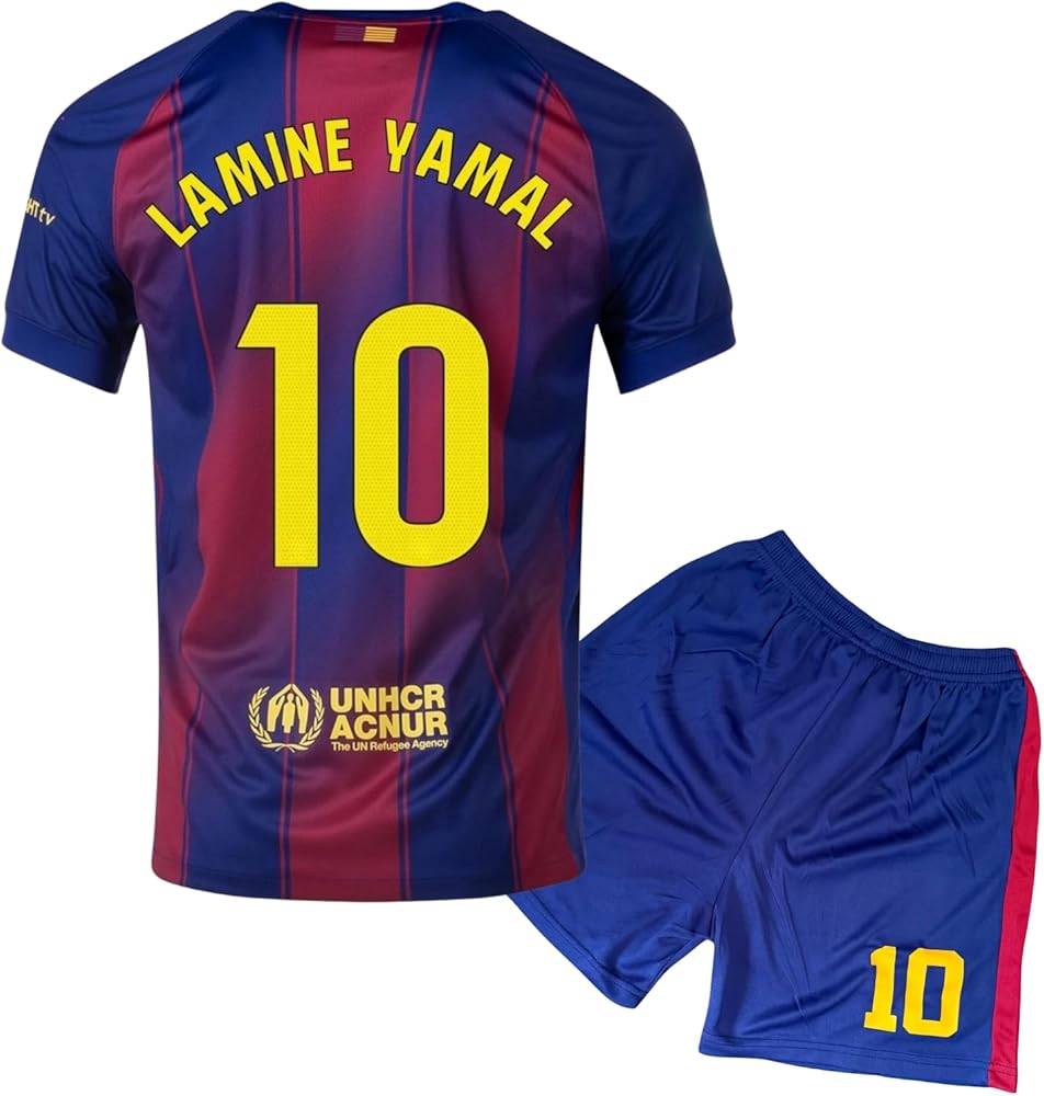 Amazon.com : Generic LAMINE YAMAL #19 Soccer Jersey - Blue, Kid, 3